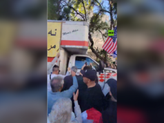 Camión arrasa con protesta contra Irán en Los Ángeles (VIDEOS)