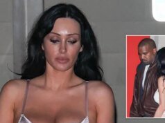 Bianca Censori vuelve a olvidar sus pantalones en su cita nocturna con Kanye West