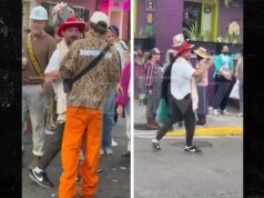 Shia LaBeouf celebra Lundi Gras en Nueva Orleans