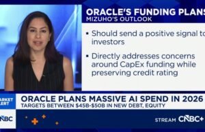 Oracle sube un 5% después de que la empresa anunciara planes de recaudación de fondos de 50.000 millones de dólares. He aquí por qué