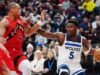 Los Raptors caen ante los Timberwolves tras la fuerte segunda mitad de Edwards