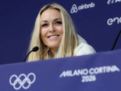 El entrenador de Lindsey Vonn, Stefon Diggs, confía en que podrá esquiar con una lesión del ligamento cruzado anterior
