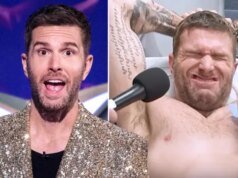 El presentador del cantante enmascarado Joel Dommett se hace un piercing que ‘odia’ después de perder una apuesta