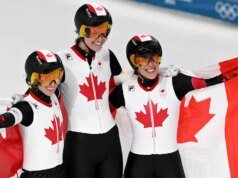 Poursuite par équipes: les «madames» canadienses sont campeones olímpicos