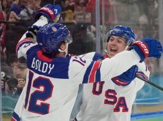 El hockey masculino del equipo de EE. UU. gana la medalla de oro en tiempo additional contra Canadá en los Juegos Olímpicos de Invierno