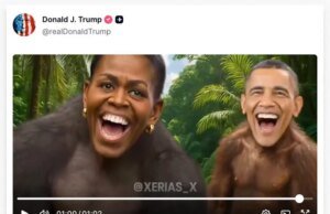 Trump comparte video racista que muestra a los Obama como simios